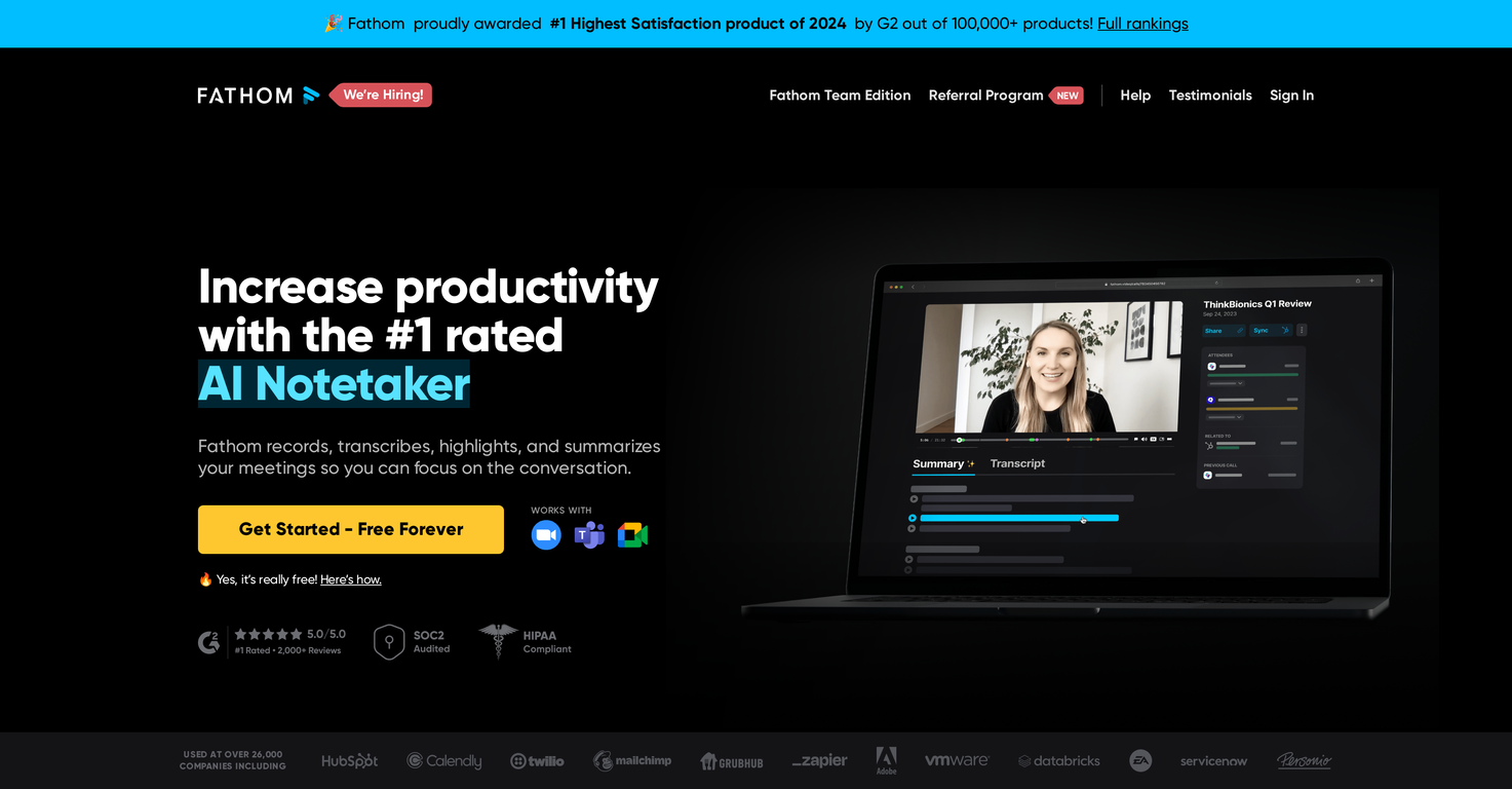 Fathom 2.0: Revolutionäres KI-Tool für effizientes Notieren