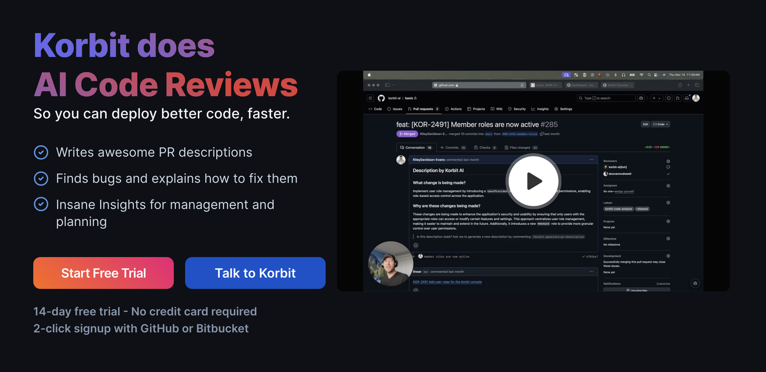 Korbit: Effiziente Code-Überprüfung für moderne Entwicklerteams